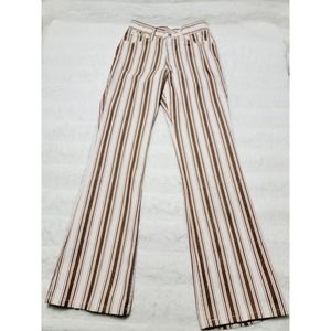 Vintage Late 50s "Mann" Striped Bootcut Jeans Pants Unisex Sz 24×30 Made In USA